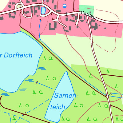 Staatsbetrieb Geobasisinformation und Vermessung Sachsen Naußlitz, Ralbitz-Rosenthal (1:10,000 scale) digital map