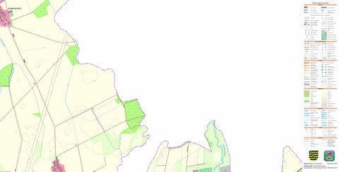 Staatsbetrieb Geobasisinformation und Vermessung Sachsen Nauwalde, Gröditz, Stadt (1:10,000 scale) digital map