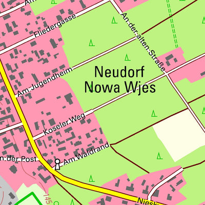 Staatsbetrieb Geobasisinformation und Vermessung Sachsen Neudorf, Kreba-Neudorf (1:10,000 scale) digital map