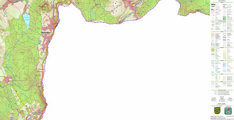 Staatsbetrieb Geobasisinformation und Vermessung Sachsen Neudorf, Sehmatal (1:25,000 scale) digital map
