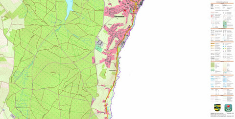 Staatsbetrieb Geobasisinformation und Vermessung Sachsen Neudorf, Sehmatal 2 (1:10,000 scale) digital map