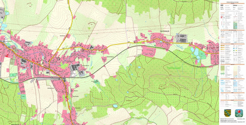 Staatsbetrieb Geobasisinformation und Vermessung Sachsen Neukirch/Lausitz, Neukirch/Lausitz (1:10,000 scale) digital map