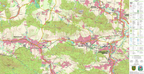 Staatsbetrieb Geobasisinformation und Vermessung Sachsen Neukirch/Lausitz, Neukirch/Lausitz (1:25,000 scale) digital map