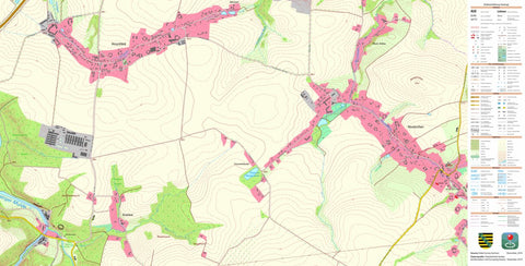 Staatsbetrieb Geobasisinformation und Vermessung Sachsen Neukirchen, Reinsberg (1:10,000 scale) digital map