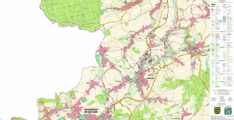Staatsbetrieb Geobasisinformation und Vermessung Sachsen Neumark, Neumark (1:25,000 scale) digital map