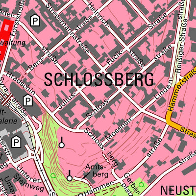 Staatsbetrieb Geobasisinformation und Vermessung Sachsen Neundorfer Vorstadt, Plauen, Stadt (1:10,000 scale) digital map