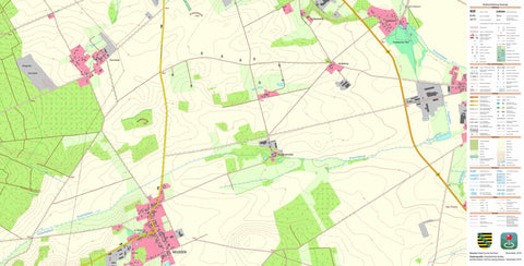 Staatsbetrieb Geobasisinformation und Vermessung Sachsen Neußen, Belgern-Schildau, Stadt (1:10,000 scale) digital map