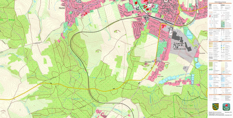 Staatsbetrieb Geobasisinformation und Vermessung Sachsen Neustadt in Sachsen, Neustadt in Sachsen, Stadt (1:10,000 scale) digital map