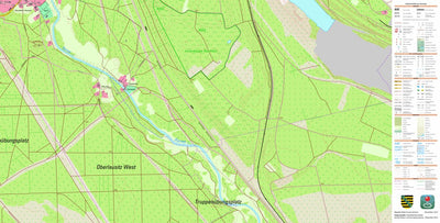 Staatsbetrieb Geobasisinformation und Vermessung Sachsen Neustadt/Spree, Spreetal 2 (1:10,000 scale) digital map