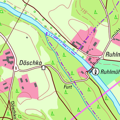 Staatsbetrieb Geobasisinformation und Vermessung Sachsen Neustadt/Spree, Spreetal 2 (1:10,000 scale) digital map