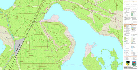 Staatsbetrieb Geobasisinformation und Vermessung Sachsen Neustadt/Spree, Spreetal 4 (1:10,000 scale) digital map