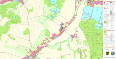 Staatsbetrieb Geobasisinformation und Vermessung Sachsen Nieder Seifersdorf, Waldhufen (1:10,000 scale) digital map