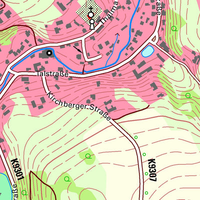 Staatsbetrieb Geobasisinformation und Vermessung Sachsen Niedercrinitz, Hirschfeld (1:10,000 scale) digital map