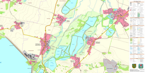 Staatsbetrieb Geobasisinformation und Vermessung Sachsen Niedergurig, Malschwitz (1:10,000 scale) digital map