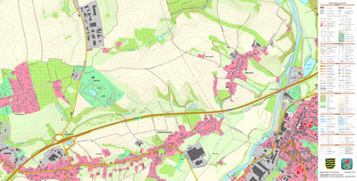 Staatsbetrieb Geobasisinformation und Vermessung Sachsen Niederlichtenau, Lichtenau (1:10,000 scale) digital map