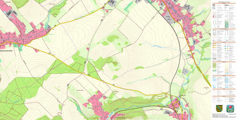 Staatsbetrieb Geobasisinformation und Vermessung Sachsen Niederoderwitz, Oderwitz (1:10,000 scale) digital map