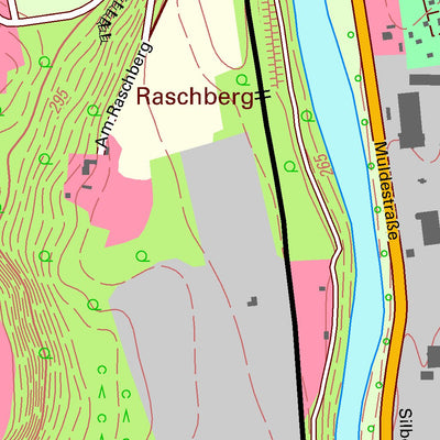 Staatsbetrieb Geobasisinformation und Vermessung Sachsen Niederplanitz, Zwickau, Stadt (1:10,000 scale) digital map