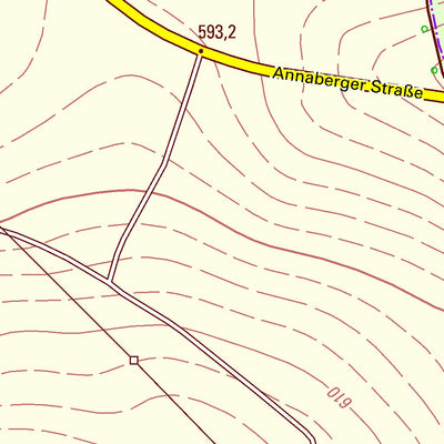 Staatsbetrieb Geobasisinformation und Vermessung Sachsen Niederschmiedeberg, Großrückerswalde (1:10,000 scale) digital map