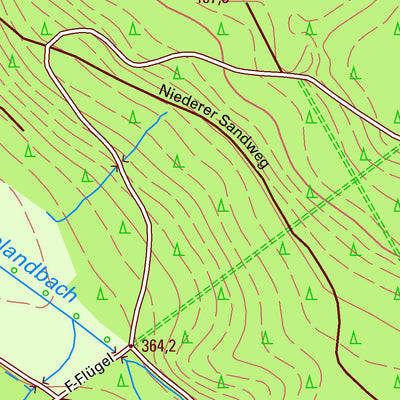 Staatsbetrieb Geobasisinformation und Vermessung Sachsen Niederschöna, Halsbrücke (1:10,000 scale) digital map