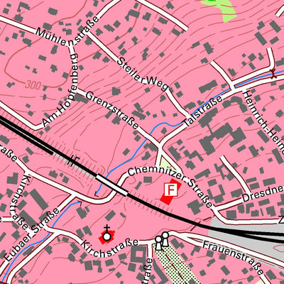 Staatsbetrieb Geobasisinformation und Vermessung Sachsen Niederwiesa, Niederwiesa (1:10,000 scale) digital map