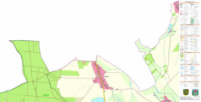 Staatsbetrieb Geobasisinformation und Vermessung Sachsen Nieska, Gröditz, Stadt (1:10,000 scale) digital map