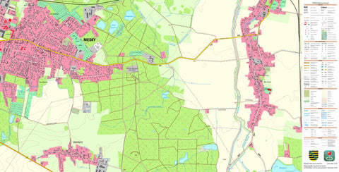 Staatsbetrieb Geobasisinformation und Vermessung Sachsen Niesky, Niesky, Stadt (1:10,000 scale) digital map