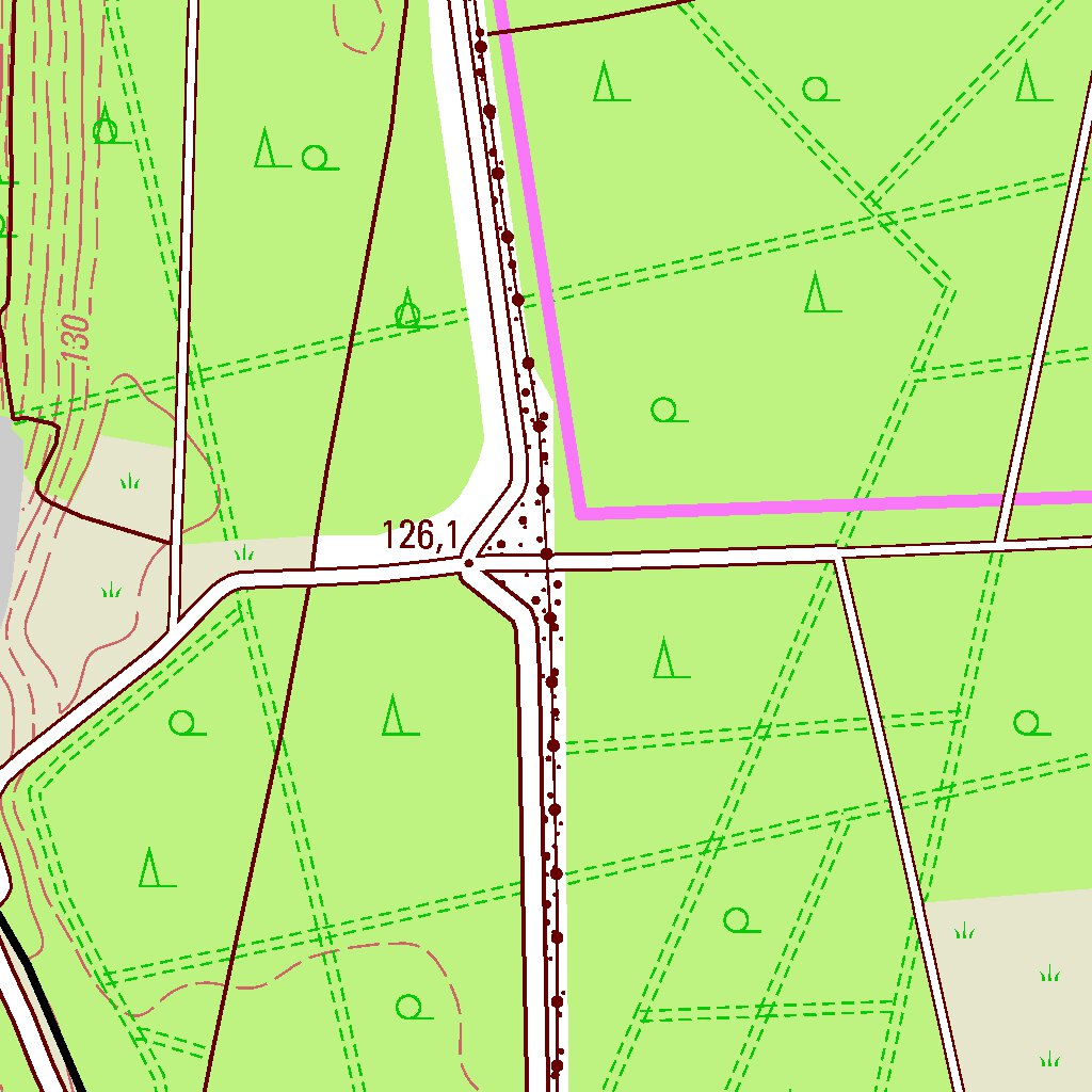 Nochten, Boxberg/O.L. (1:25,000 scale) Map by Staatsbetrieb ...