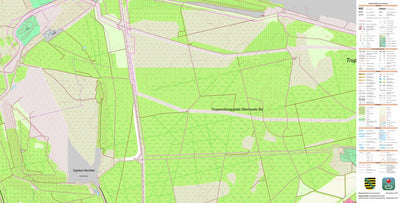 Staatsbetrieb Geobasisinformation und Vermessung Sachsen Nochten, Boxberg/O.L. 2 (1:10,000 scale) digital map