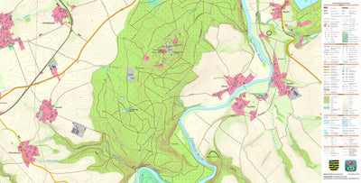 Staatsbetrieb Geobasisinformation und Vermessung Sachsen Noßwitz, Rochlitz, Stadt (1:10,000 scale) digital map