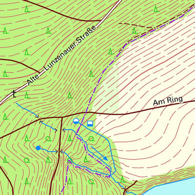 Staatsbetrieb Geobasisinformation und Vermessung Sachsen Noßwitz, Rochlitz, Stadt (1:10,000 scale) digital map