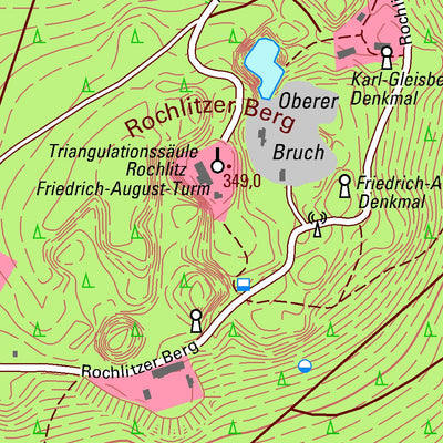 Staatsbetrieb Geobasisinformation und Vermessung Sachsen Noßwitz, Rochlitz, Stadt (1:10,000 scale) digital map