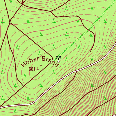 Staatsbetrieb Geobasisinformation und Vermessung Sachsen Oberbärenburg, Altenberg, Stadt (1:10,000 scale) digital map