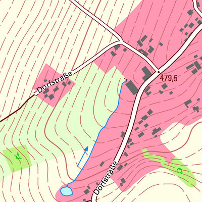 Staatsbetrieb Geobasisinformation und Vermessung Sachsen Oberhermsgrün, Oelsnitz/Vogtl., Stadt (1:10,000 scale) digital map