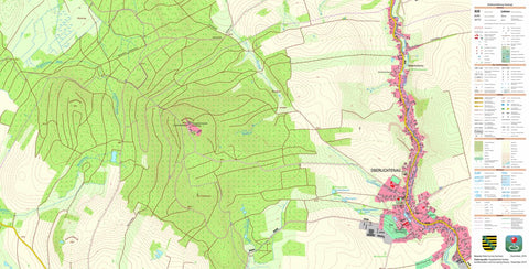 Staatsbetrieb Geobasisinformation und Vermessung Sachsen Oberlichtenau, Pulsnitz, Stadt (1:10,000 scale) digital map