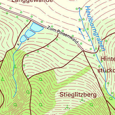 Staatsbetrieb Geobasisinformation und Vermessung Sachsen Obernaundorf, Rabenau, Stadt (1:10,000 scale) digital map