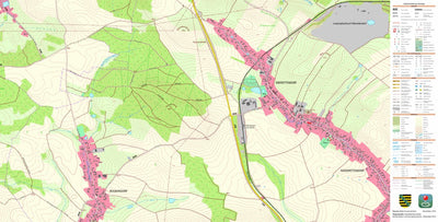 Staatsbetrieb Geobasisinformation und Vermessung Sachsen Oberottendorf, Neustadt in Sachsen, Stadt (1:10,000 scale) digital map
