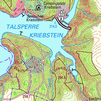 Staatsbetrieb Geobasisinformation und Vermessung Sachsen Oberrossau, Rossau (1:25,000 scale) digital map