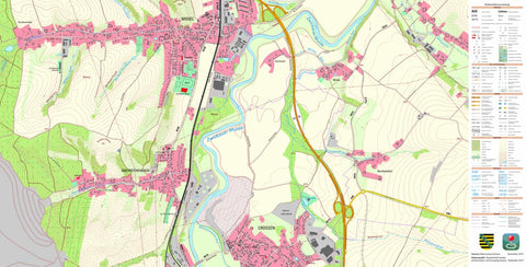 Staatsbetrieb Geobasisinformation und Vermessung Sachsen Oberrothenbach, Zwickau, Stadt (1:10,000 scale) digital map
