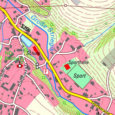 Staatsbetrieb Geobasisinformation und Vermessung Sachsen Oberschöna, Oberschöna (1:10,000 scale) digital map