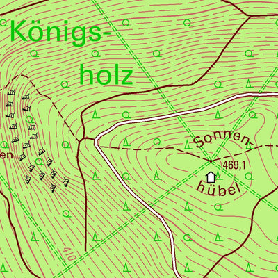 Staatsbetrieb Geobasisinformation und Vermessung Sachsen Oberseifersdorf, Mittelherwigsdorf (1:10,000 scale) digital map