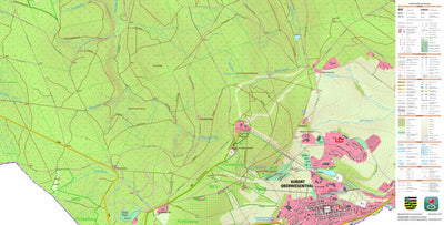 Staatsbetrieb Geobasisinformation und Vermessung Sachsen Oberwiesenthal, Kurort, Oberwiesenthal, Kurort, Stadt 1 (1:10,000 scale) digital map