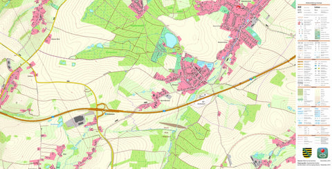Staatsbetrieb Geobasisinformation und Vermessung Sachsen Oelsnitz/Erzgeb., Stadt, Oelsnitz/Erzgeb., Stadt 2 (1:10,000 scale) digital map