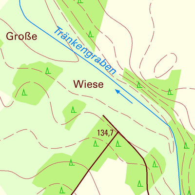 Staatsbetrieb Geobasisinformation und Vermessung Sachsen Oelsnitz, Lampertswalde (1:10,000 scale) digital map