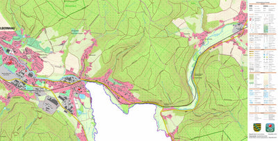 Staatsbetrieb Geobasisinformation und Vermessung Sachsen Olbernhau, Olbernhau, Stadt 2 (1:10,000 scale) digital map