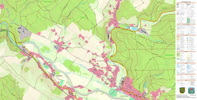 Staatsbetrieb Geobasisinformation und Vermessung Sachsen Olbernhau, Olbernhau, Stadt 3 (1:10,000 scale) digital map