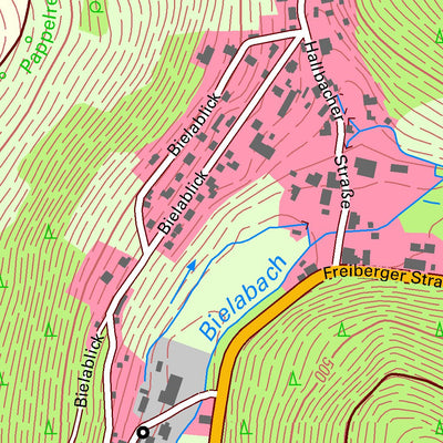 Staatsbetrieb Geobasisinformation und Vermessung Sachsen Olbernhau, Olbernhau, Stadt 3 (1:10,000 scale) digital map