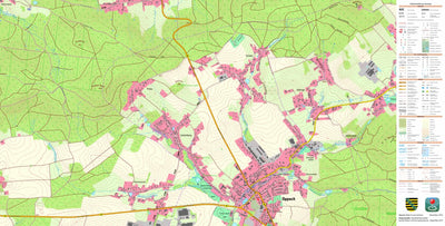 Staatsbetrieb Geobasisinformation und Vermessung Sachsen Oppach, Oppach (1:10,000 scale) digital map