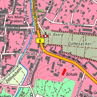 Staatsbetrieb Geobasisinformation und Vermessung Sachsen Oschatz, Oschatz, Stadt (1:10,000 scale) digital map