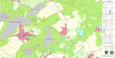 Staatsbetrieb Geobasisinformation und Vermessung Sachsen Oßling, Oßling (1:10,000 scale) digital map