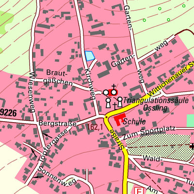 Staatsbetrieb Geobasisinformation und Vermessung Sachsen Oßling, Oßling (1:10,000 scale) digital map